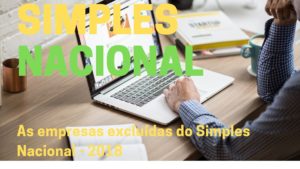 Empresas excluídas do Simples Nacional 2018